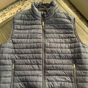 Navy light puff vest